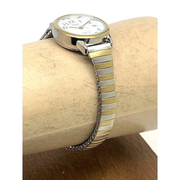 Timex Women's Watch TW2V47000 Indiglo Quartz Two Tone White Dial Expansi… - Picture 12 of 14